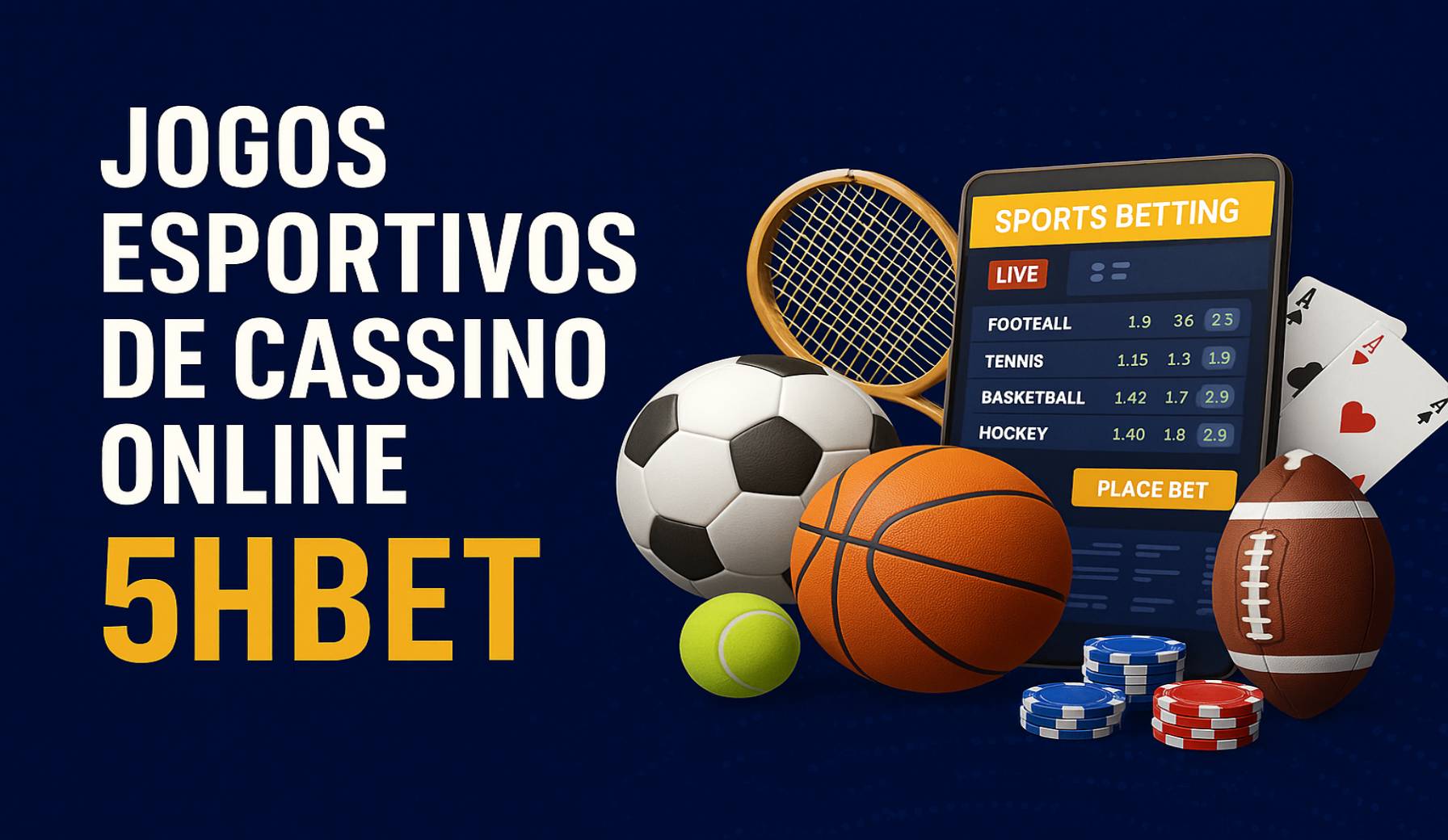 Apostas esportivas no cassino online 5HBET