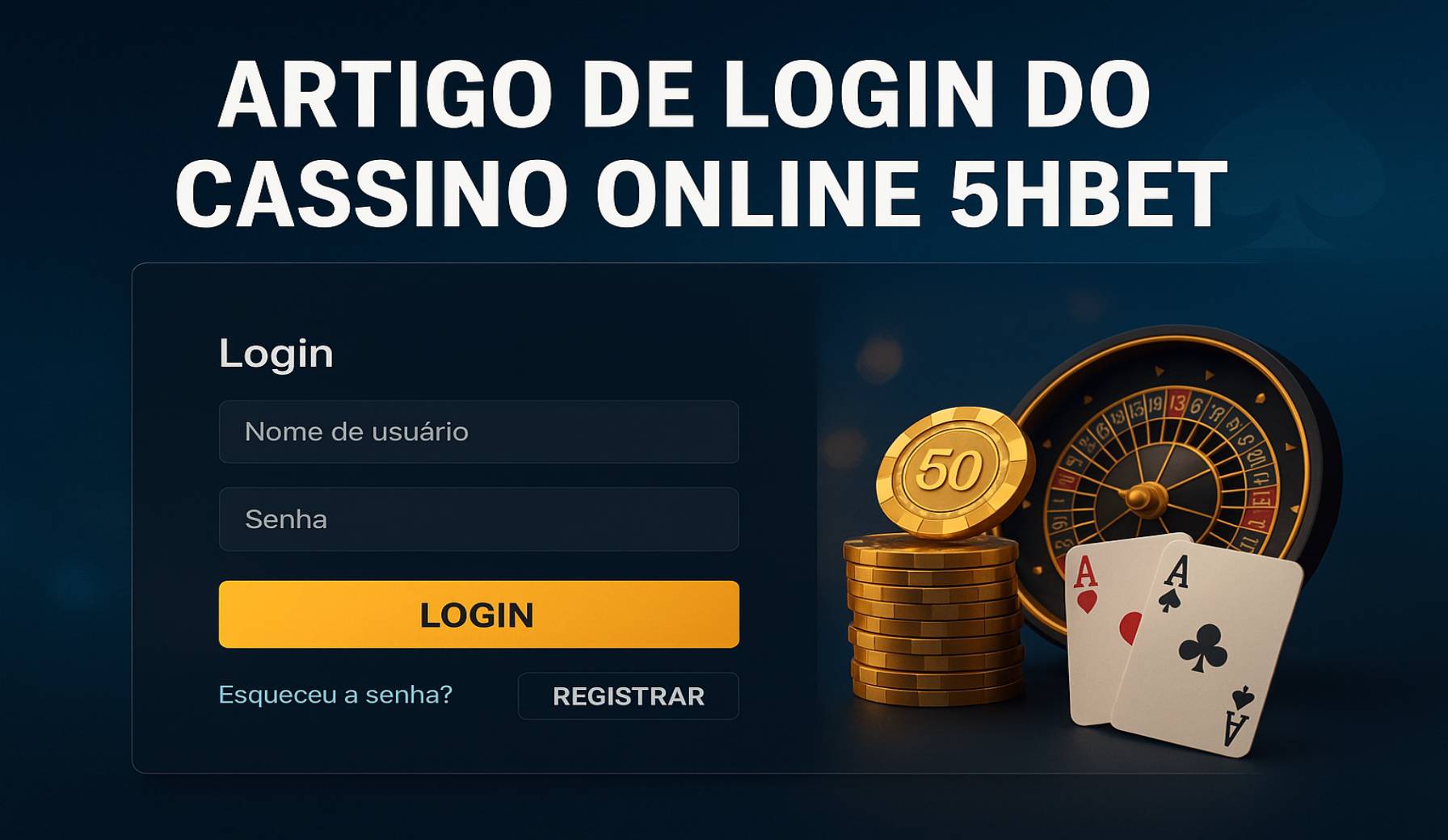 Login no Cassino 5HBET