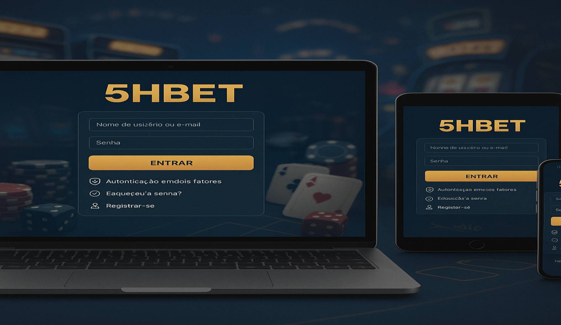 Criar uma nova Conta no plataforma 5HBET